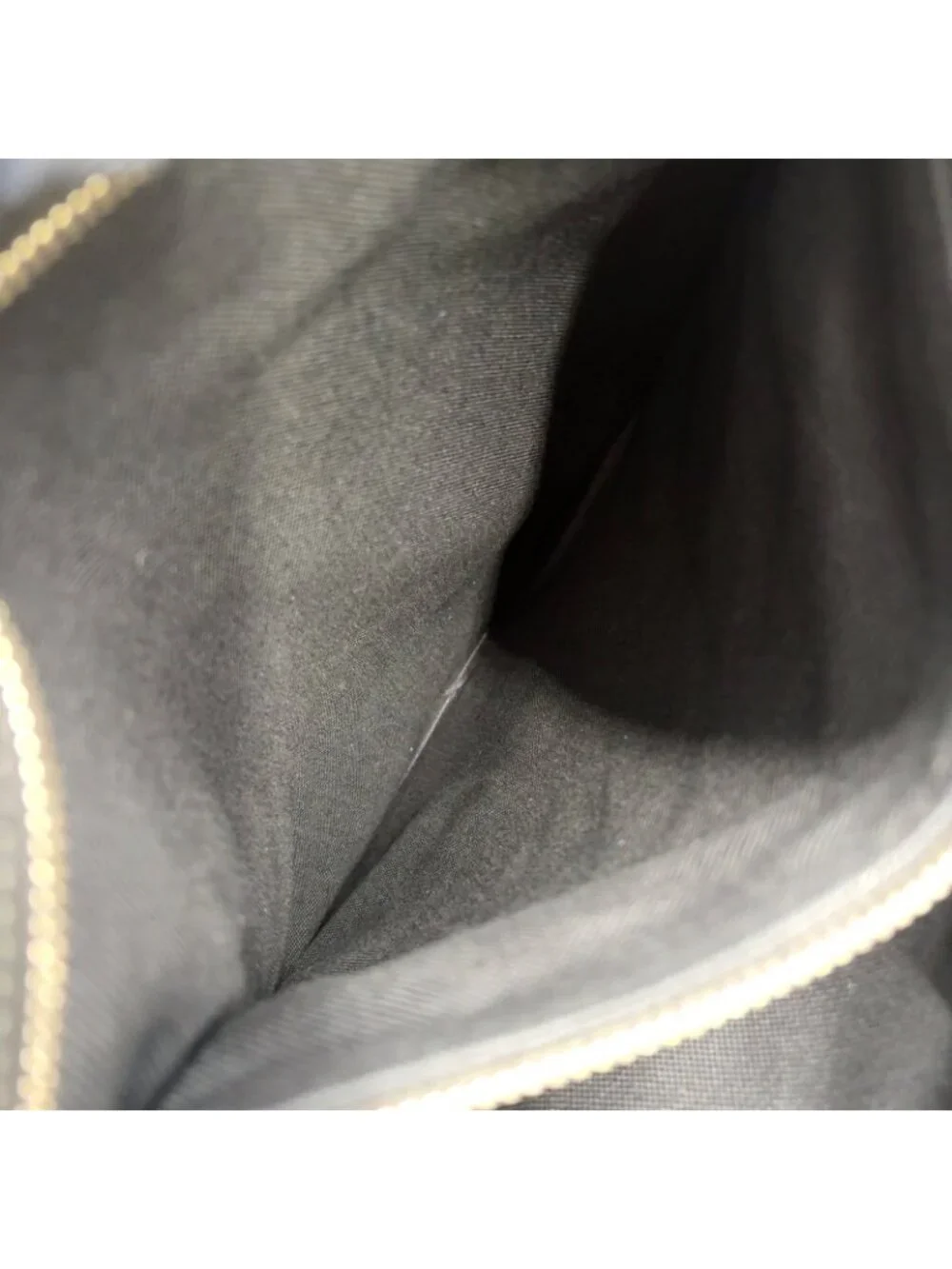 Gucci GG Supreme Leather Canvas Black Tote Bag Silver